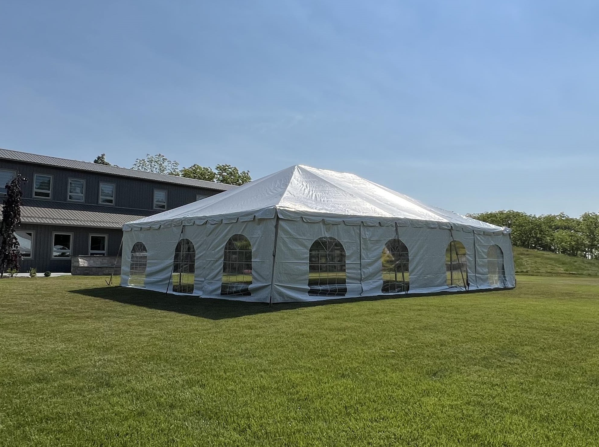 30x40 Frame Tent with French Window Walls