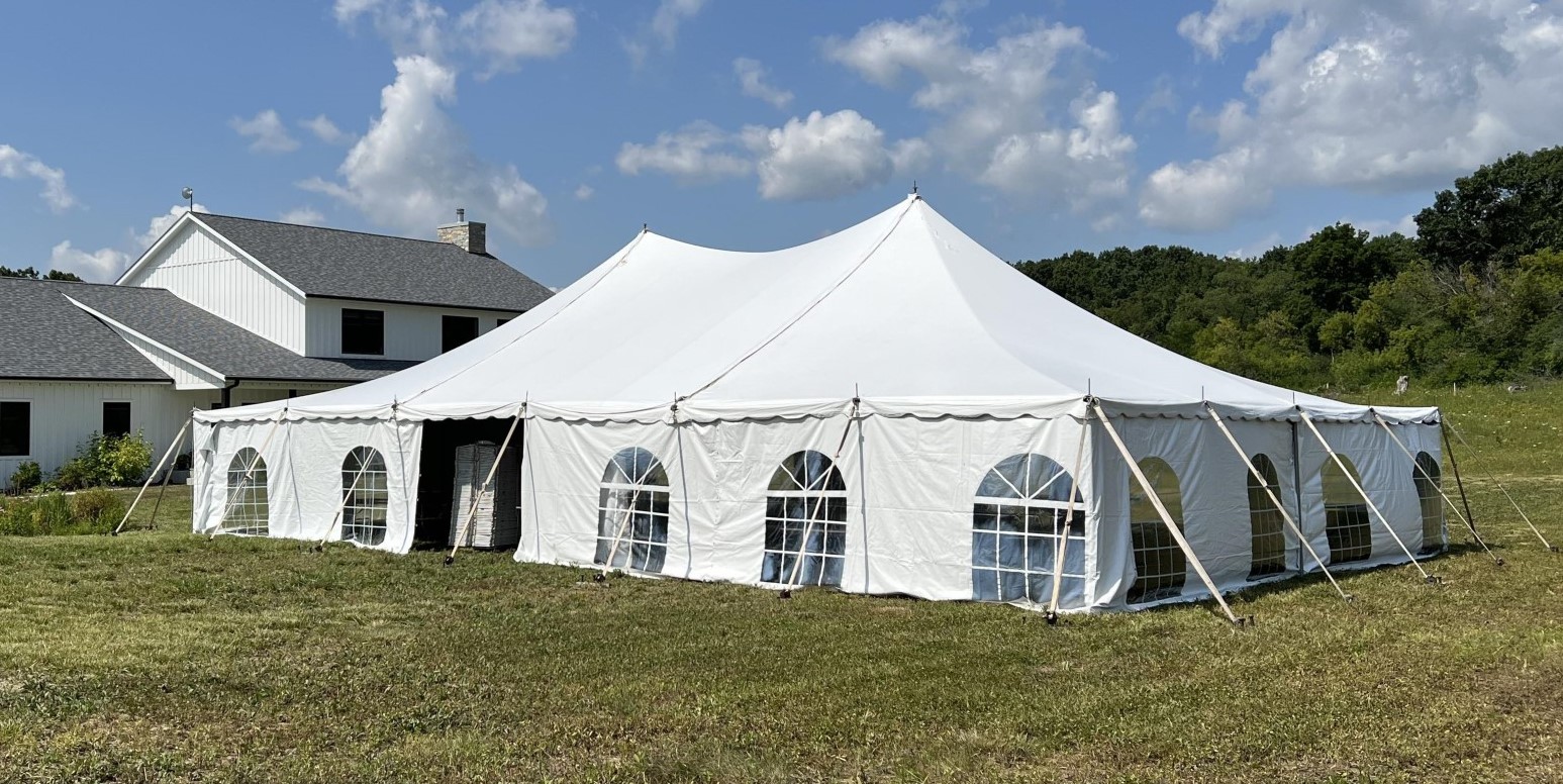 40x60 Pole Tent with French Window Walls