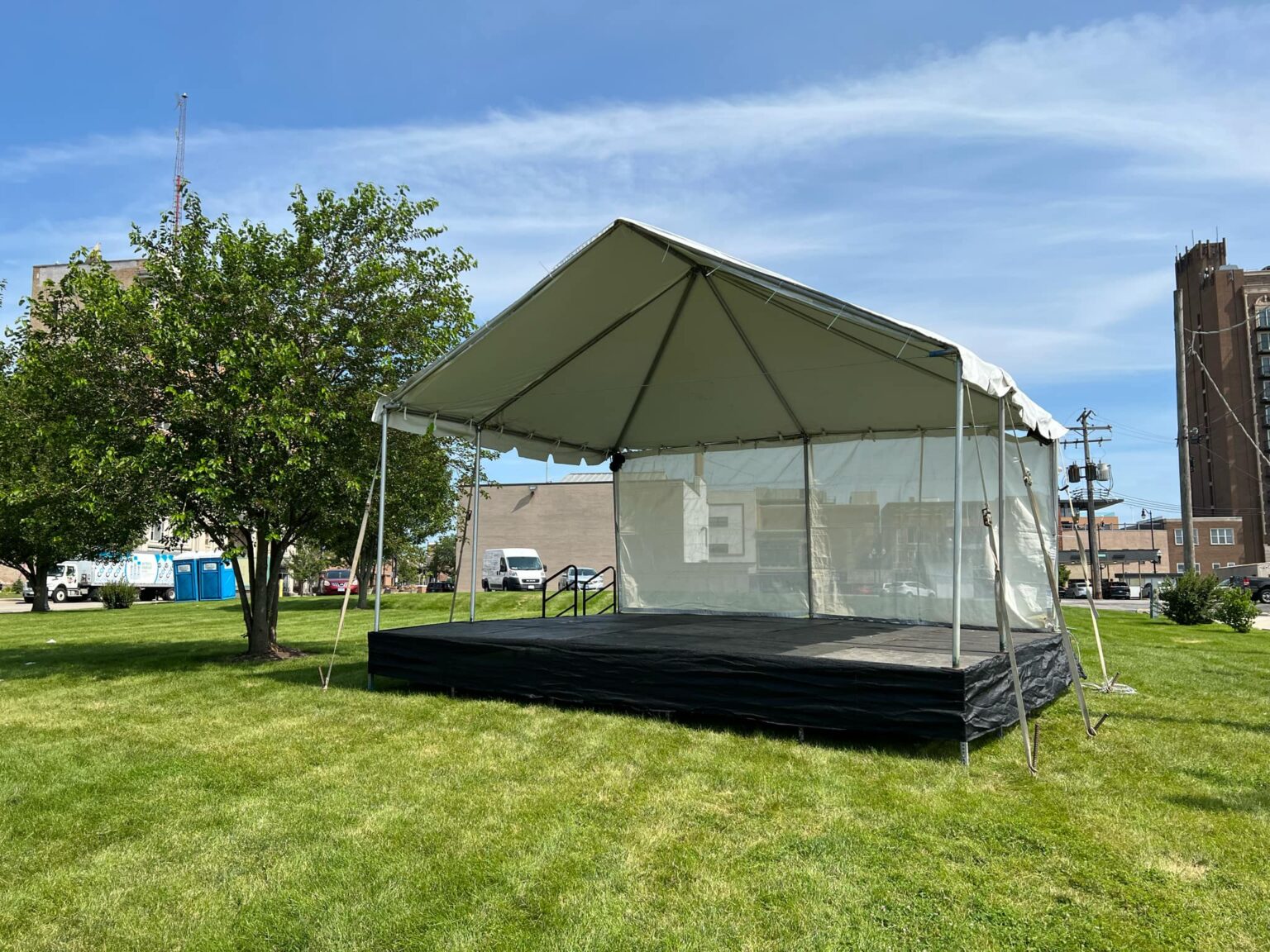20x15 Pavilion 16x20 Stage City of Waukegan