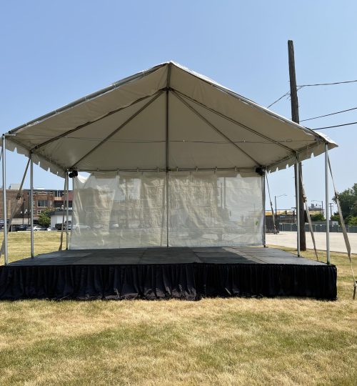 City of Waukegan 16X20 stage and 20X15 pavilion