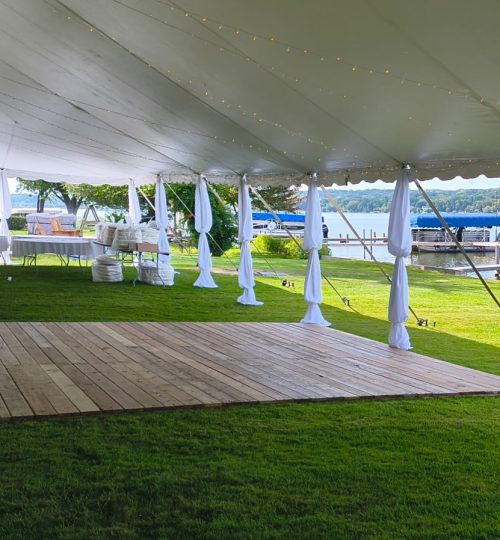 Polz 40x100 Fabric Legs Cedar Dance Floor