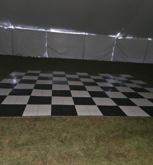 Village of Island Lake 16x20 Black & White Dance Floor